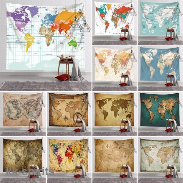 インテリア タペストリー おしゃれ 北欧 風景 世界 大判 大きい 地図 部屋 季節 窓 景色 ポス...