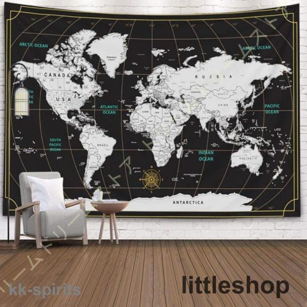 タペストリー 世界地図 ワールド インテリア 雑貨 大きい インスタ映え テレワーク 背景布 壁 布...