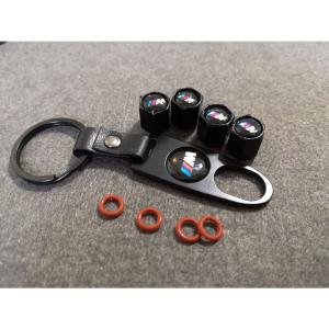 送料無料 011★BMW　M用★車のタイヤバルブキャップカバー　 エアバルブキャップ　4個セット　 アルミ製 　ホイール