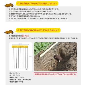 モグラよけ もぐら 対策 柵でブロック!モグラ...の詳細画像3