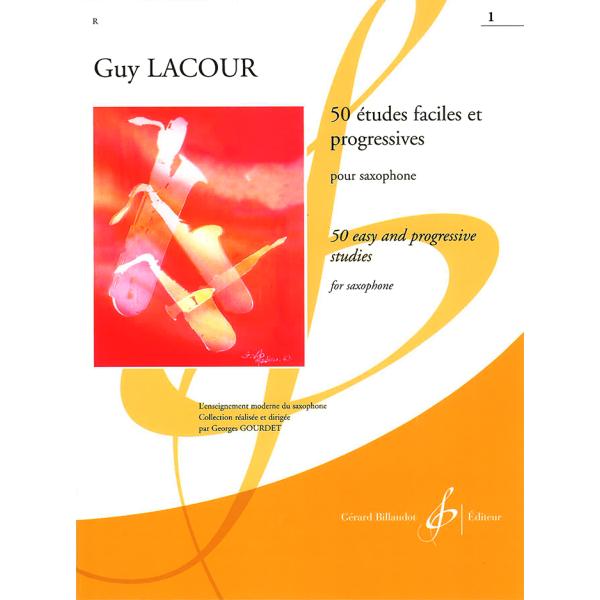 教本／サックス「50 Etudes Faciles et Progressives：I」（50のやさ...