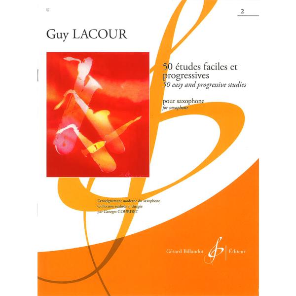 教本／サックス「50 Etudes Faciles et Progressives：II」（50のや...
