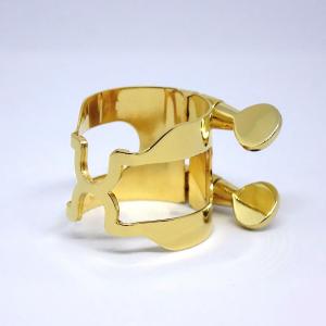 アルトサックスリガチャー ハリソンフォルテA3F HARRISON ( ハリソン ) アルトサックス リガチャー 金メッキ