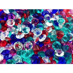 ダイヤカット ビーズ ミックス 800個 SS12 ラインストーン ガラス