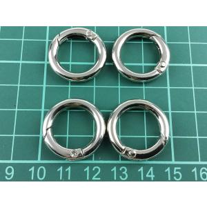 カラビナ 丸 シルバー 10個 24mm サー...の詳細画像3