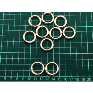 カラビナ 丸 ゴールド KC金 10個 24m...の詳細画像5