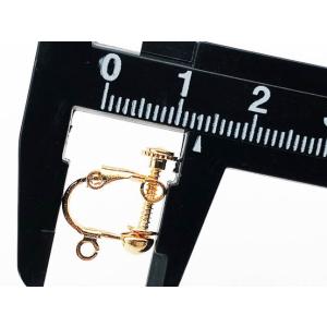 イヤリングパーツ ゴールド KC金 丸皿 20...の詳細画像2