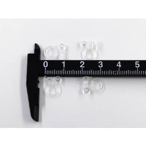 ノンホールピアス 樹脂 パーツ クリア 100...の詳細画像5