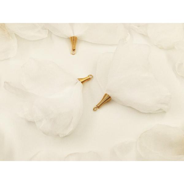 フラワータッセル ホワイト 炙り花びらゆらゆら調 全長約70mm〜約80mm前後 10個 タッセルパ...