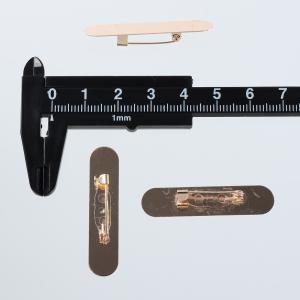 ブローチピン 台座 付き ゴールド KC金 4...の詳細画像3