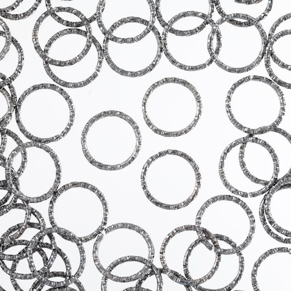 デザイン丸カン 15mm 100個 ガンメタリック マルカン 金具 ハンドメイド 手芸 アクセサリー...