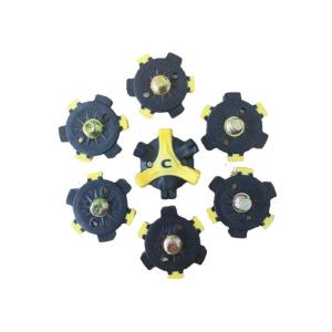 10pcs イエロー ゴルフ クリート チャン...の詳細画像1