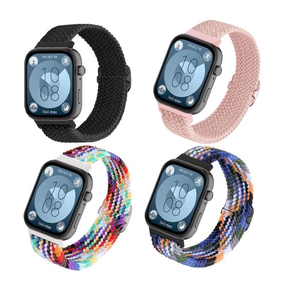 huawei watch fit3 fit4 fit4pro ベルト編み込み ソロループ コンパチブ...