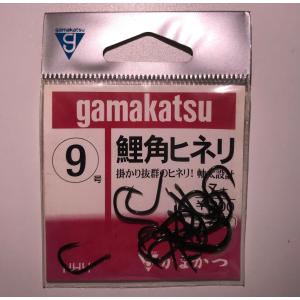 がまかつ　鯉角ヒネリ　黒　9号　鉤｜kkkkk