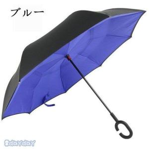 逆さ傘 さかさま傘 長傘 レディース メンズ ...の詳細画像1
