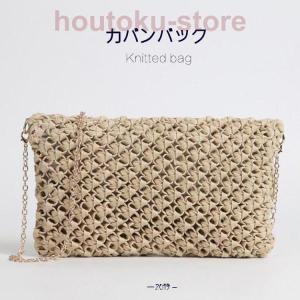ショルダーバッグ かごバッグ 横型 四角形 肩...の詳細画像4
