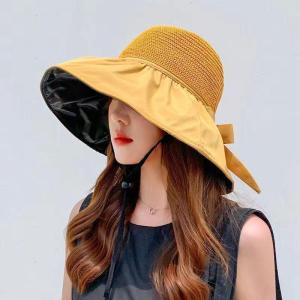 帽子 レディース つば広 サンバイザー UVカ...の詳細画像3