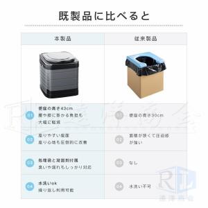 簡易トイレ 災害用 折りたたみ 凝固剤付き グ...の詳細画像3