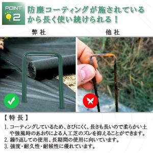人工芝 ピン 押さえピン 50本 U字ピン 防...の詳細画像3