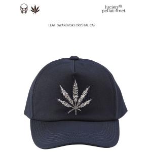 【美品】lucien pellat-finet ルシアンペラフィネ　キャップ Lucien Pellat-Finet（ルシアン・ペラフィネ） スワロフスキー