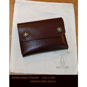 ButtonWorksAmerica　ボタンワークス【♯Concho-Small.Pouch/スモールポーチ”ブラウン｜kkp