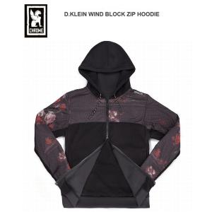 クローム　秋冬　CHROME　 D.KLEIN WIND BLOCK ZIP HOODIE　ウィンド ブロック ジップ フーディー　フリース　パーカー｜kkp