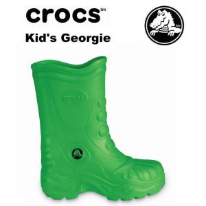 代引き不可商品 アウトレット セール 現品 クロックス crocs Kids' Crocs Kid's Georgie キッズ ジョージ―  ライム 15.5cm 15｜kkp