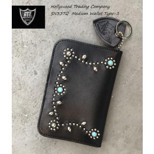 HTC　キーホルダー　リング　スタッズ　ハリウッドトレーディングカンパニー HTC HTC キーホルダー N&J フラワー ターコイズ リング スタッズ