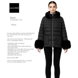 美品　DUVETICA CORCIRA コルチラ　ブラック 42 DUVETICA ロングダウンCORUCIRAコルシラ 38 ブラック