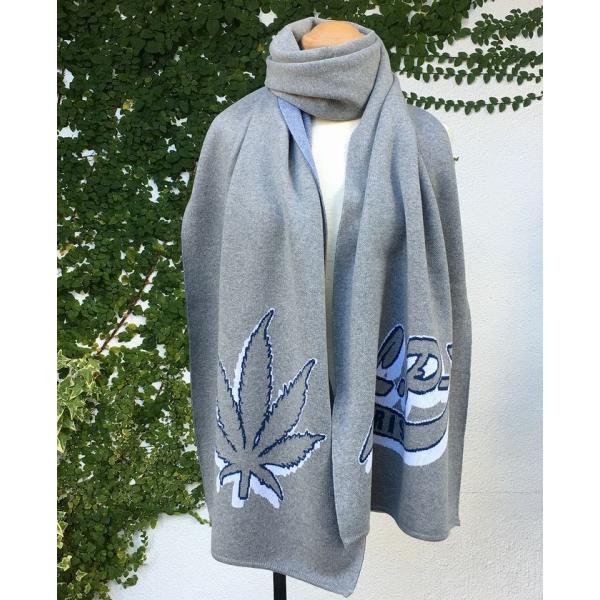 ルシアンペラフィネ LPF PARIS リーフ カシミヤ混マフラー LEAF MUFFLER