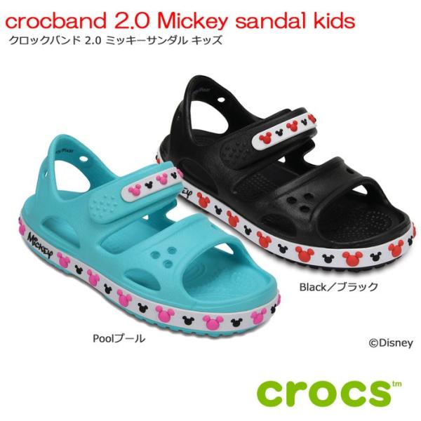 セール　クロックス　crocs　crocband 2.0 Mickey sandal kids　クロ...