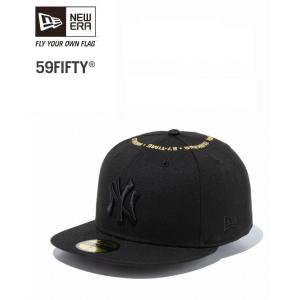 ニューエラ　NEW ERA　59FIFTY　サークル　ニューヨーク　ヤンキース　ブラック　ブラック　限定モデル　13054582｜kkp