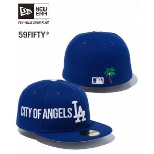 ニューエラ　NEW ERA　59FIFTY MLB City Pride ロサンゼルス・ドジャース CITY OF ANGELS ダークロイヤル　限定モデル　 13330671｜kkp