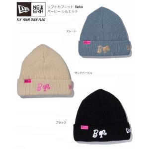 ニューエラ　NEWERA　ソフトカフニット　Barbie　バービー　シルエット　ニットキャップ　ビーニー　在庫限り｜kkp