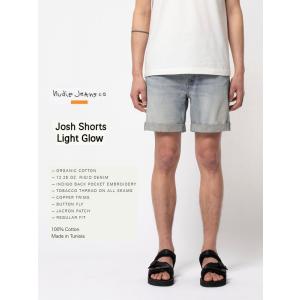 セール　NudieJeans　ヌーディージーンズ　JOSH SHORTS Light Glow　ジョシュ・ショーツ　インディゴ　デニム　短パン　ショートパンツ　スウェーデン｜kkp