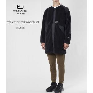 Woolrich◇ボアジャケット/TERRA PILE FLEECE JACKET/ウール/IVO/無地