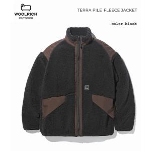 Woolrich◇ボアジャケット/TERRA PILE FLEECE JACKET/ウール/IVO/無地