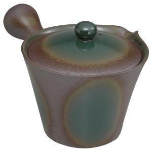 萬古焼 便利急須】 ようがん 茶ガラの捨てやすい急須(カップ網) : スズ