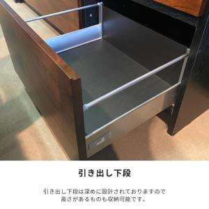 キッチンカウンター 食器棚 ロータイプ カップ...の詳細画像5