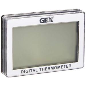 GEX AQUA HEATER コードレスデジタル水温計 ワイド 見やすい大画面ディスプレイ 貼るだけ簡単 測定範囲15~35℃ 観賞魚用水温計