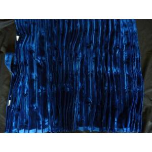 仮眠カーテン 金華山 新格子α青 プリーツ加工無し トラック用品内装