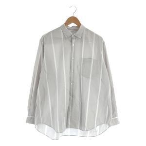 【美品】  WELLDER / ウェルダー | Button-Down Standard Shirt ストライプ ボタンダウン スタンダードシャツ | 4 | GRAY STRIPE | メンズ｜kldclothing