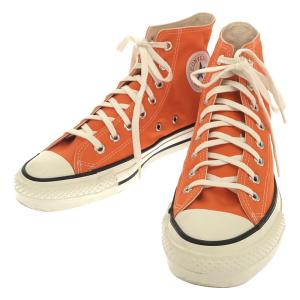 【美品】  CONVERSE / コンバース | CANVAS ALL STAR J HI MADE IN JAPAN キャンバス オールスター J ハイカットスニーカー | 7 1/2 | オレンジ | メンズ｜kldclothing