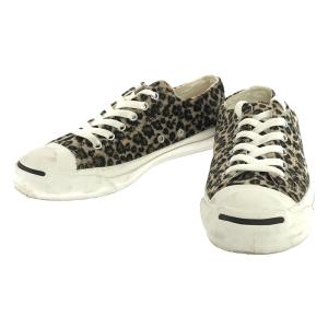 【美品】  CONVERSE / コンバース | JACK PURCELL LEOPARD FUR ジャックパーセル レオパード ファー ローカット スニーカー | 24 | ブラウ｜kldclothing