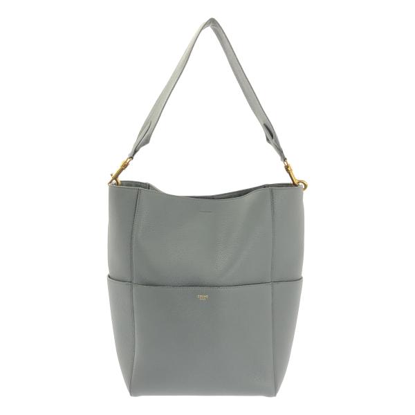 CELINE / セリーヌ サングル バケット ミディアム レザー ショルダーバッグ
