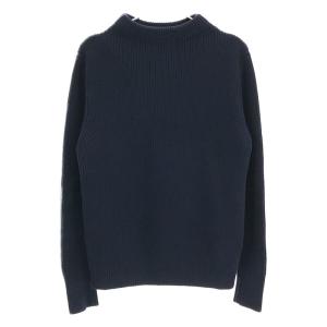 【美品】  ANDERSEN-ANDERSEN / アンデルセンアンデルセン | モックネック フィッシャーマン ニット セーター | S | ネイビー | メンズ｜kldclothing