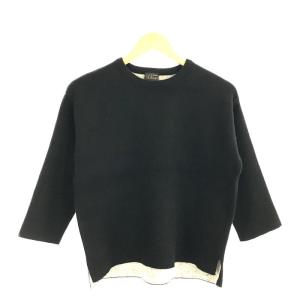 【美品】  Letroyes / ルトロワ | カシミヤ 100％ クルーネック プル ニット セーター | S | ブラック | レディース｜kldclothing