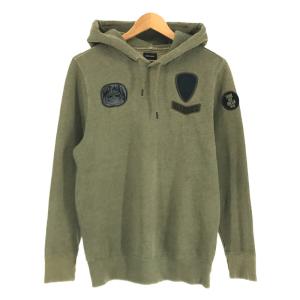 DIESEL / ディーゼル | ミリタリーテイスト ワッペン プルオーバー パーカー | XS | カーキ | メンズ｜kldclothing