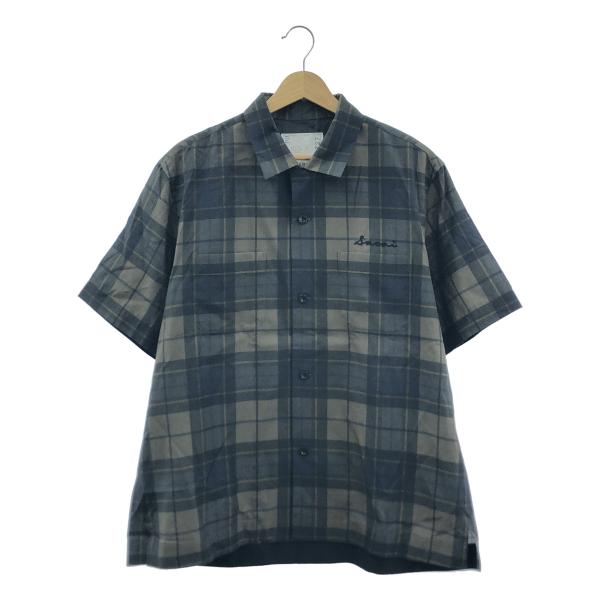 sacai / サカイ Plaid Print Shirt オープンカラー チェックプリント 半袖 ...