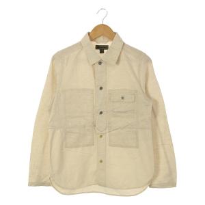 ?NIGEL CABOURN / ナイジェルケーボン | UTILITY SHIRT コットン リネン ユーティリティシャツ | 44 | エクリュ | メンズ｜kldclothing